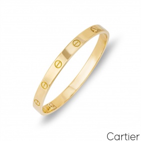 Cartier Yellow Gold Plain Love Bracelet Size 18 B6035518 Cartier Yellow Gold Plain Love Bracelet Size 18 B6035518